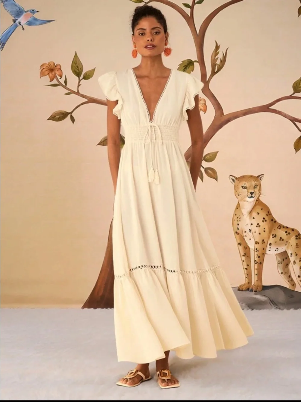 Boho V-Neck Maxi Dress